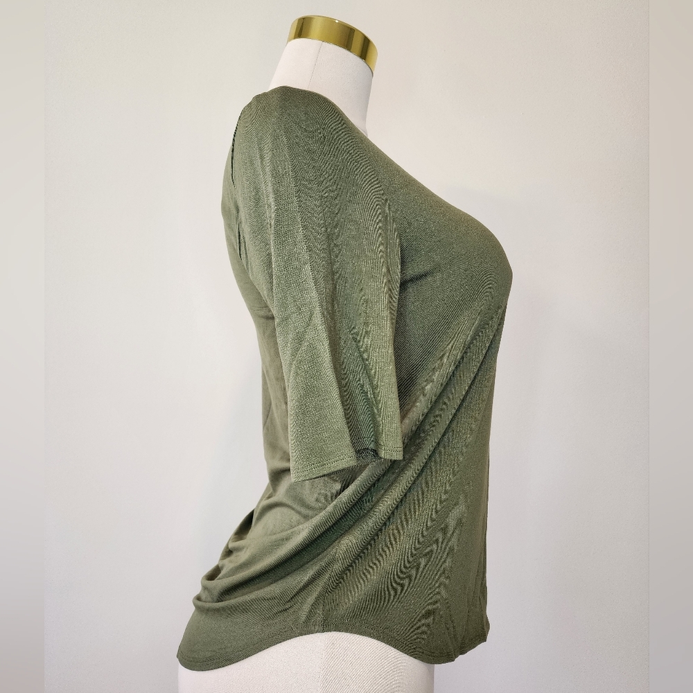 Cupio Cypress Green Cozy Short Sleeved Shirt - Picture 7 of 11